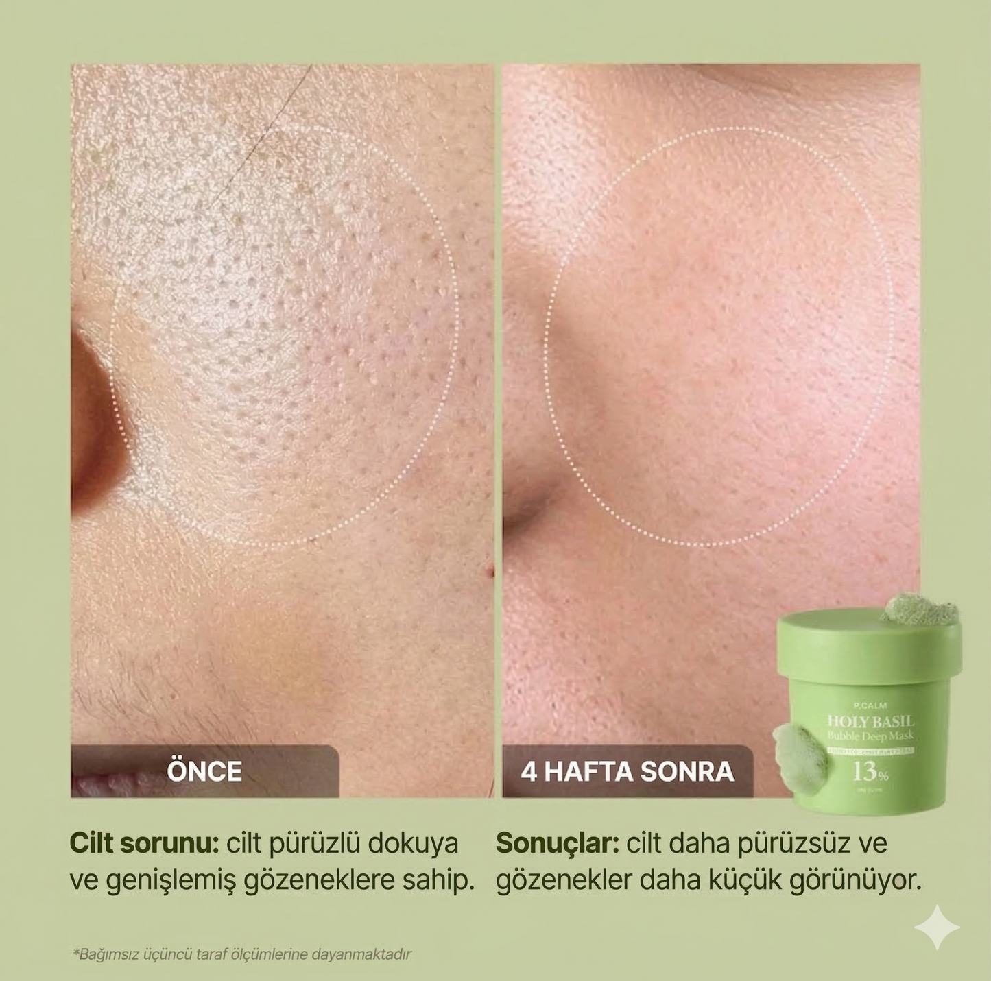 Matcha Özlü Derinlemesine Maske