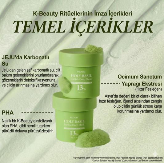 Matcha Özlü Derinlemesine Maske